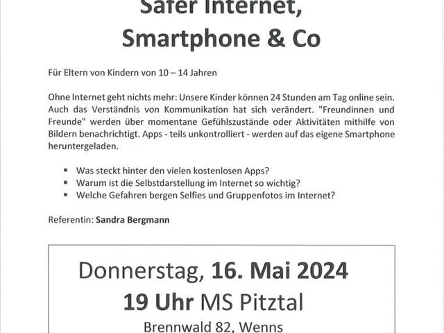 Flyer Safer Internet, Smartphone & Co